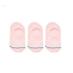 New 3 pack pink Stance no show socks M